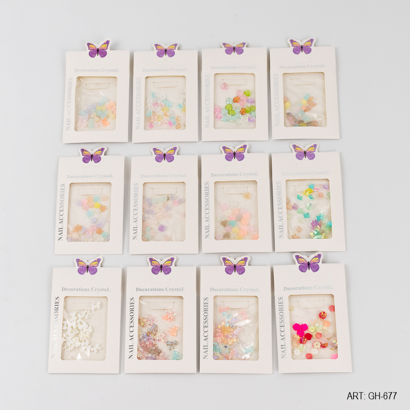 ACCESORIOS PARA UÑAS VARIOS DISEÑOS GH-677