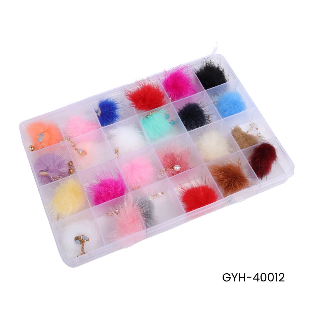 ACCESORIO DE UÑAS POMPON X24 UNIDADES GYH-40012*160