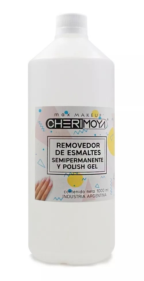 REMOVEDOR DE ESMALTES SEMIPERMANENTES UV/GEL CHERIMOYA 1 LITRO CH-1LT
