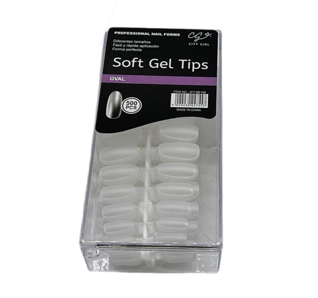 TIPS SOFT GEL OVAL, 500 PCS CITY GIRL JPT-M106