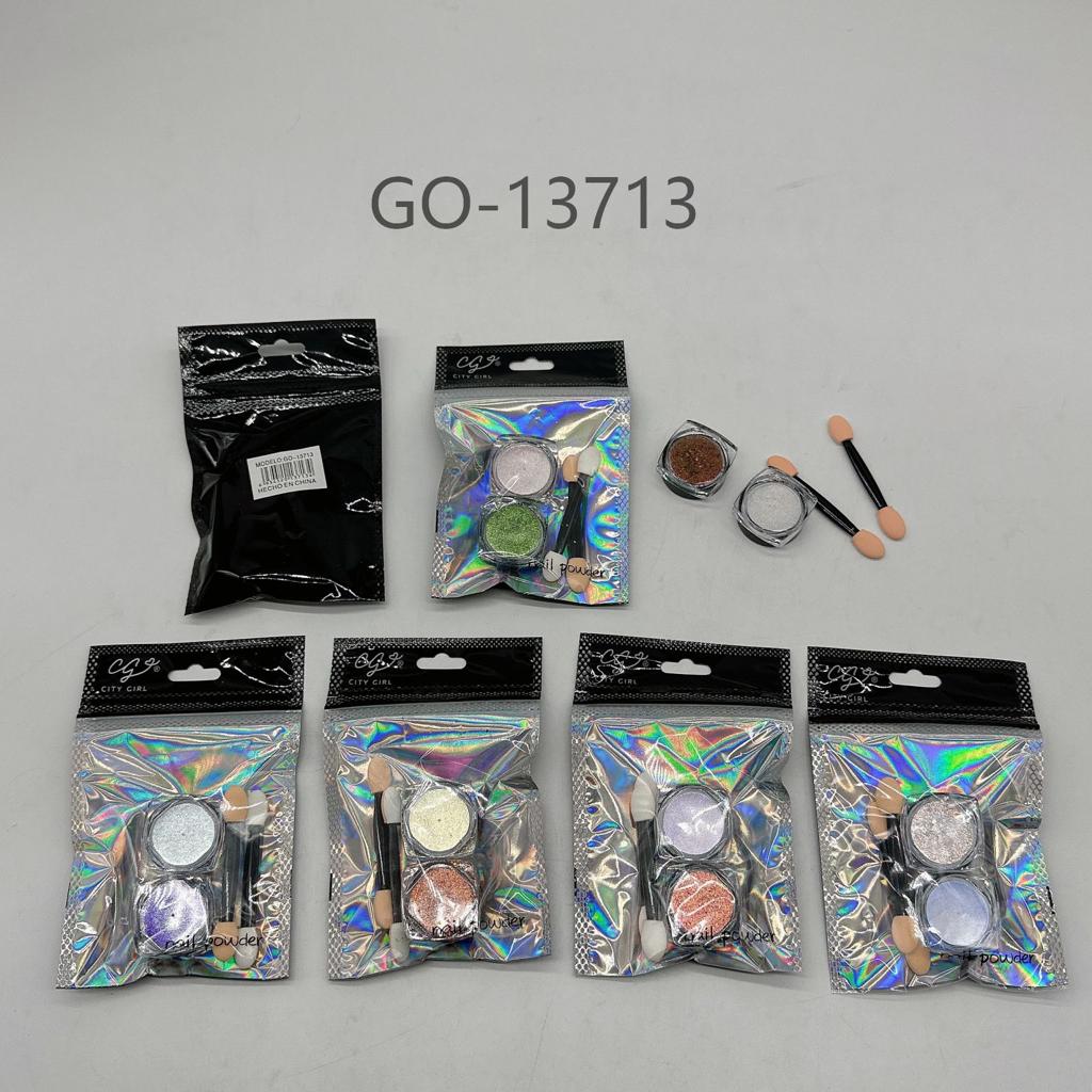 POLVOS DECORATIVOS PARA UÑAS, VARIOS TONOS CITY GIRL GO-13713