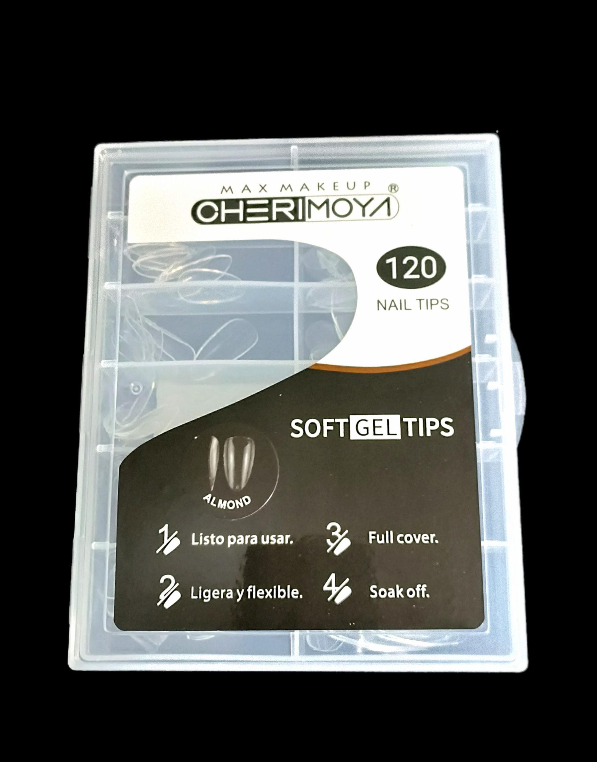 TIPS PARA SOFT GEL ALMOND 120 PCS CHERIMOYA BH001183