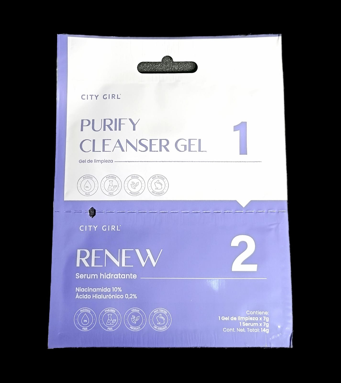GEL DE LIMPIEZA + SERUM HIDRATANTE CITY GIRL CT-67