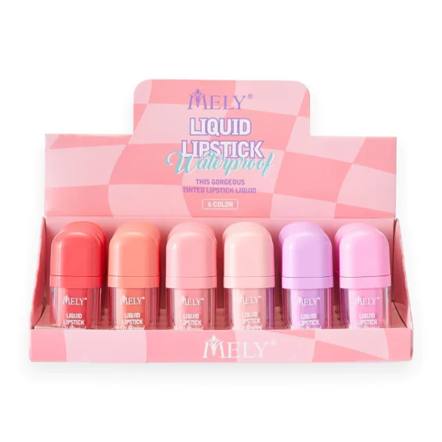 LIQUID LIPSTICK WATERPROOF, 6 COLORES MELY MY805004