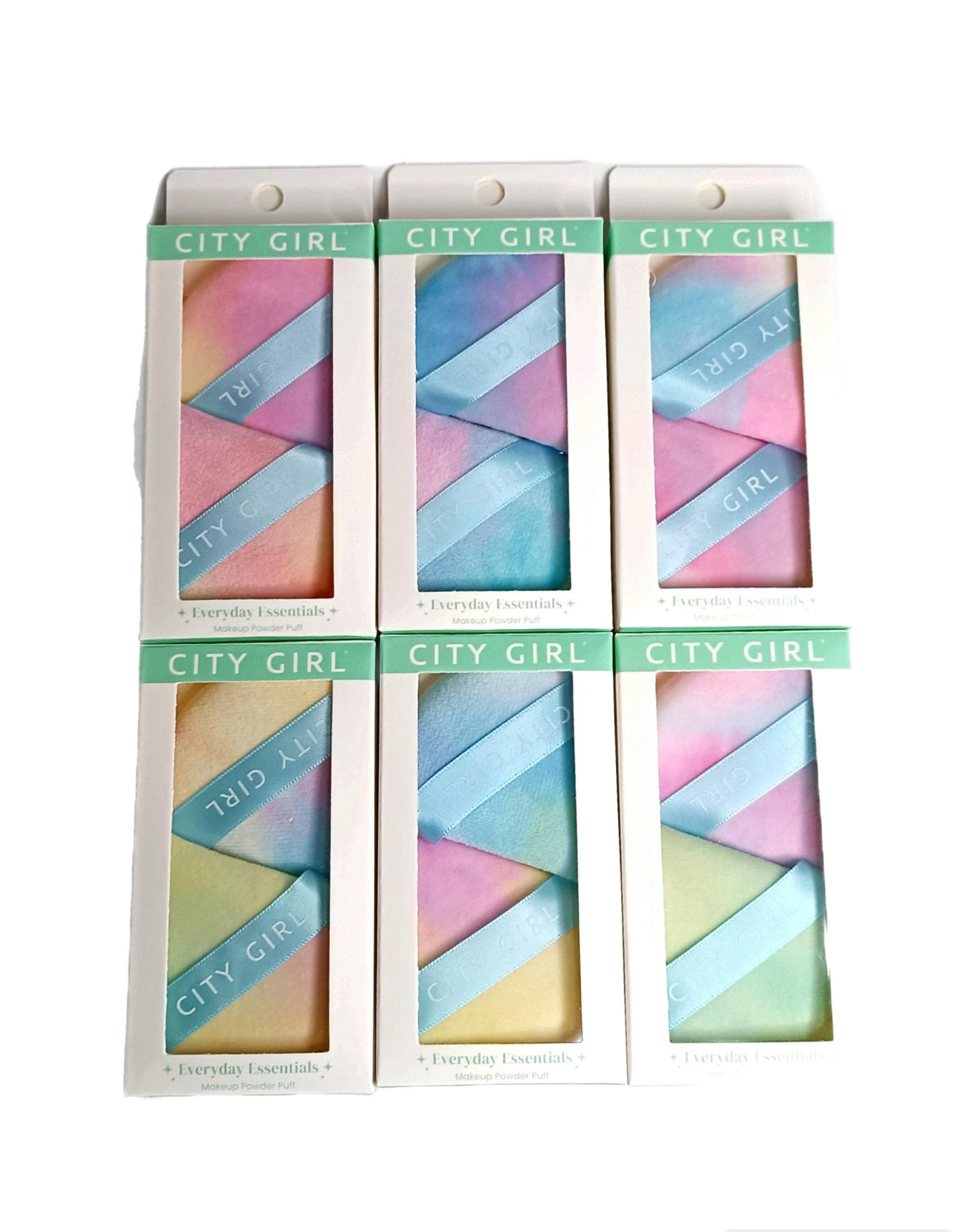 ESPONJA DE MAQUILLAJE PLANA EN FORMA DE GOTA, COLOR DEGRADE X2 UNIDADES CITY GIRL FPL-0909*600
