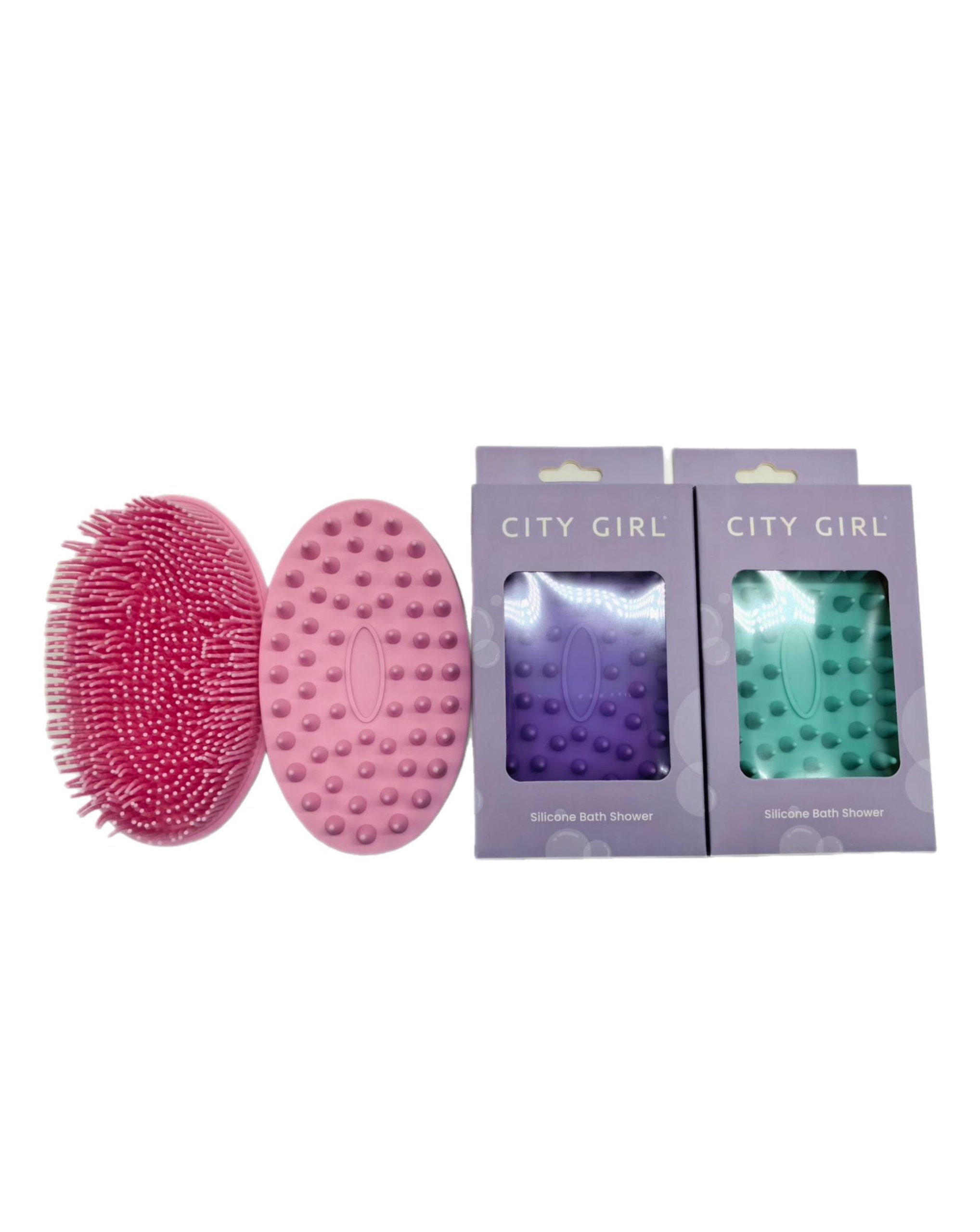 CEPILLO CORPORAL DE SILICONA PARA DUCHA CITY GIRL FPL-0901