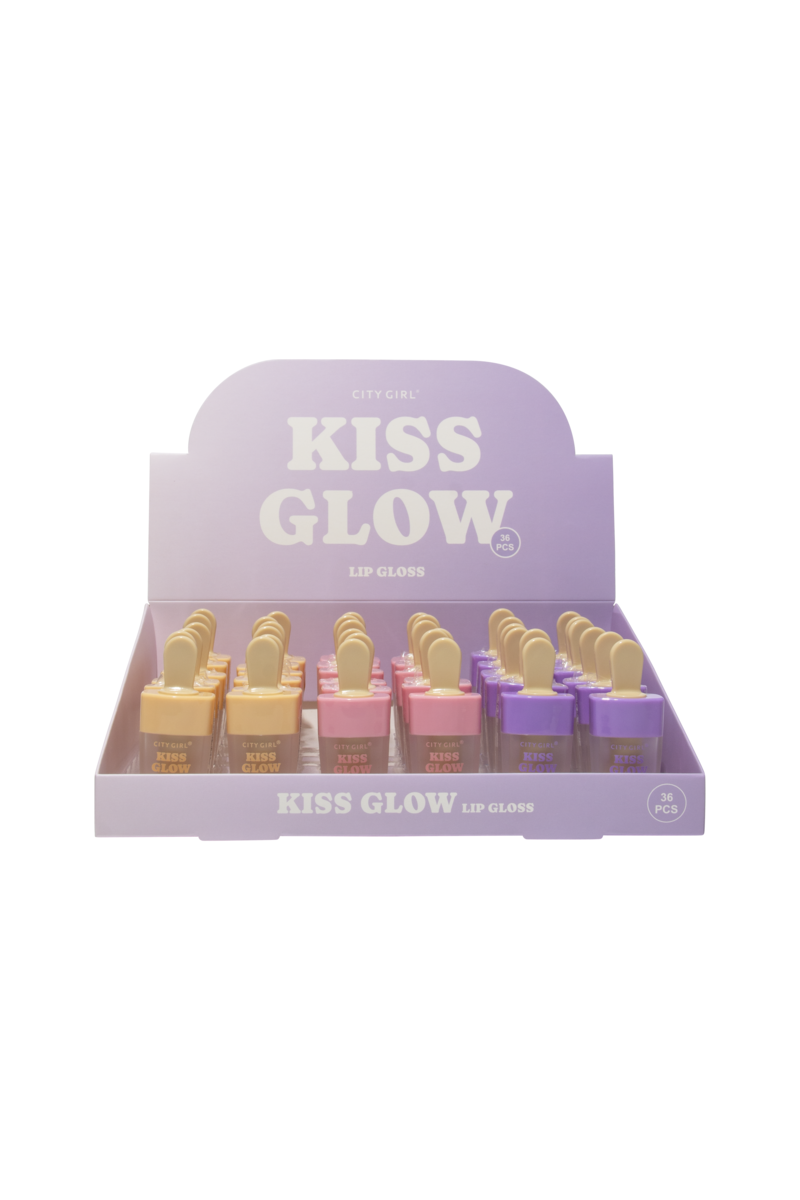 LIP GLOSS HELADO, 3 SABORES 1.8G CITY GIRL RL-12128*288