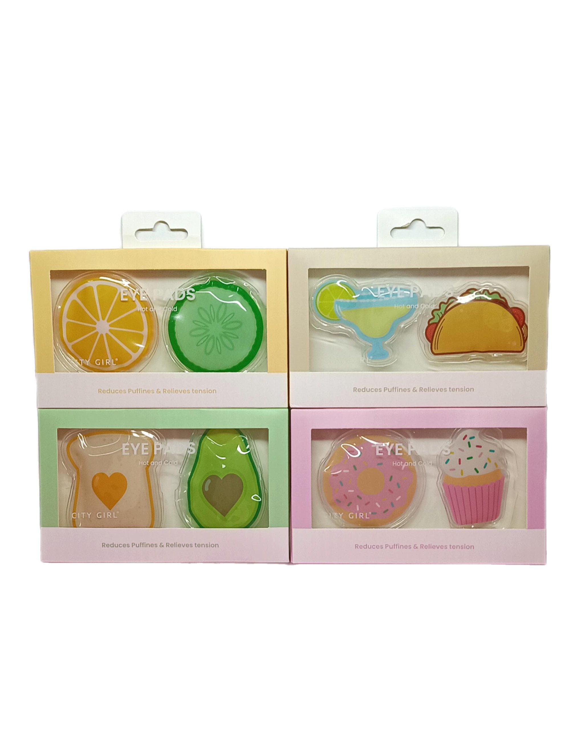 PARCHES DE GEL PARA OJOS, 4 MODELITOS CITY GIRL DZ-851
