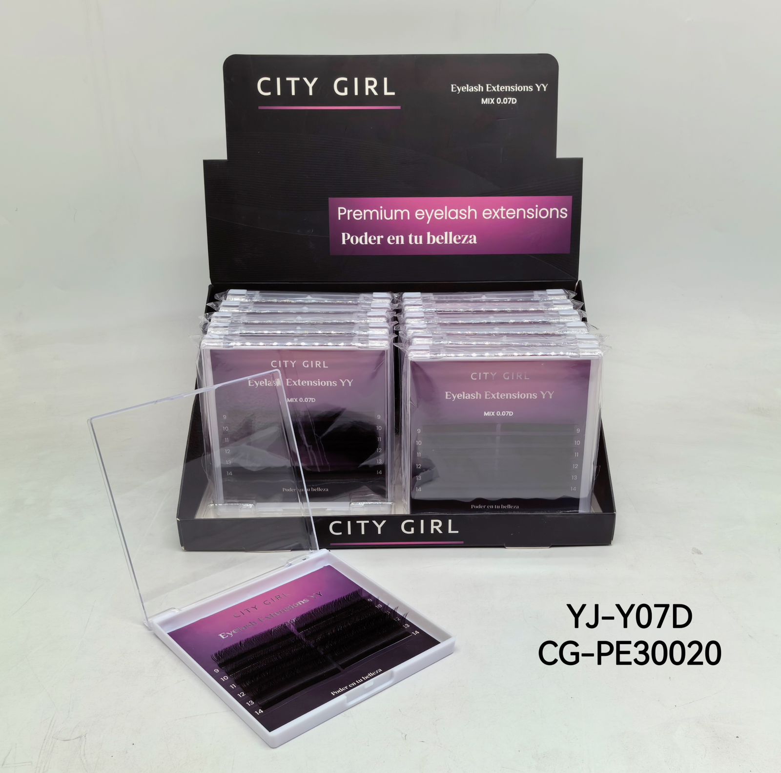 PESTAÑAS TECNOLOGICAS YY MIX 0.07D CITY GIRL YJ-Y07D*600