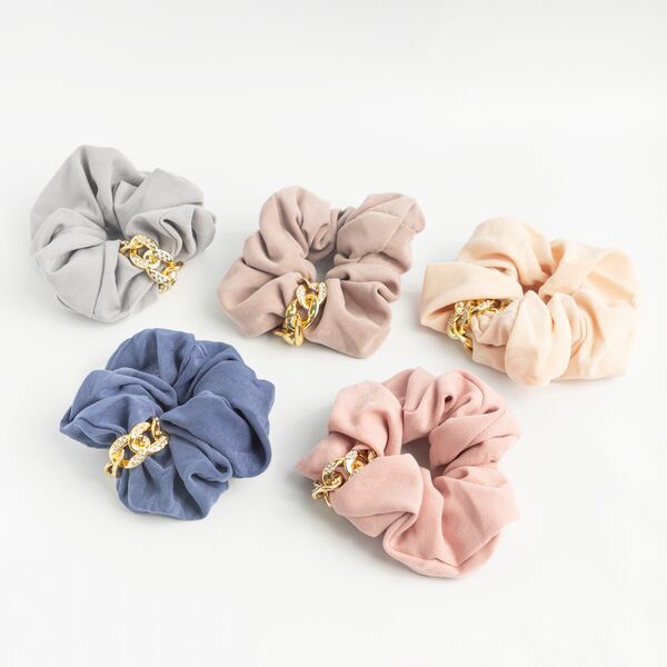 COLITA SCRUNCHIE CADENA PARA EL PELO, VARIOS COLORES CITY GIRL 3773-3