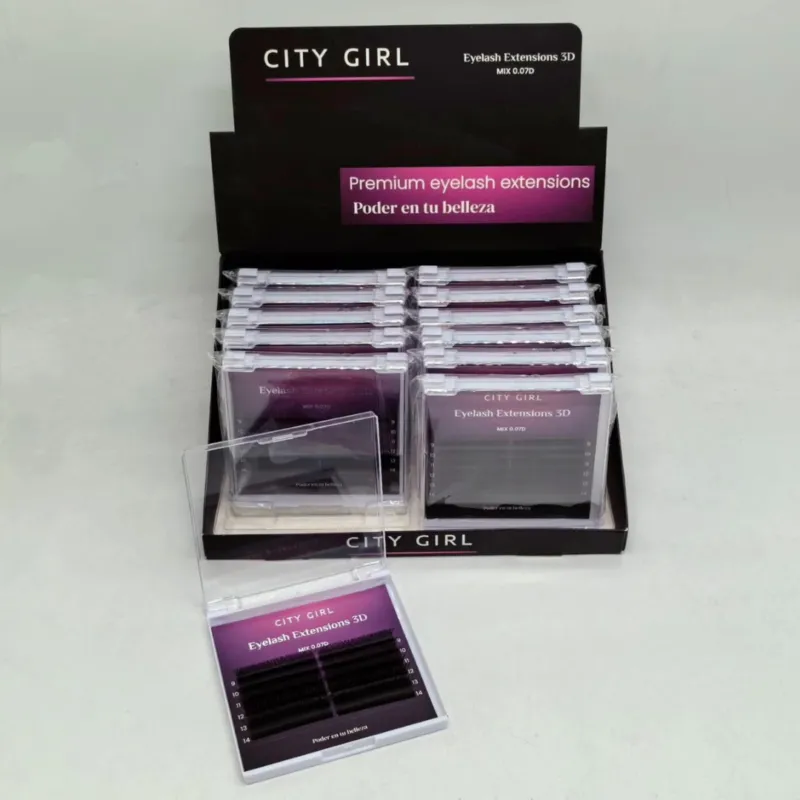 PESTAÑAS TECNOLÓGICAS 3D 0.07 MIX CITY GIRL YJ-3Y07D