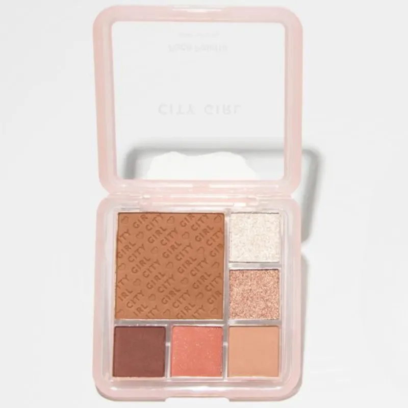 PALETA FACE, (RUBOR, CONTORNO, ILIMINADOR Y SOMBRAS) CITY GIRL RL-12166