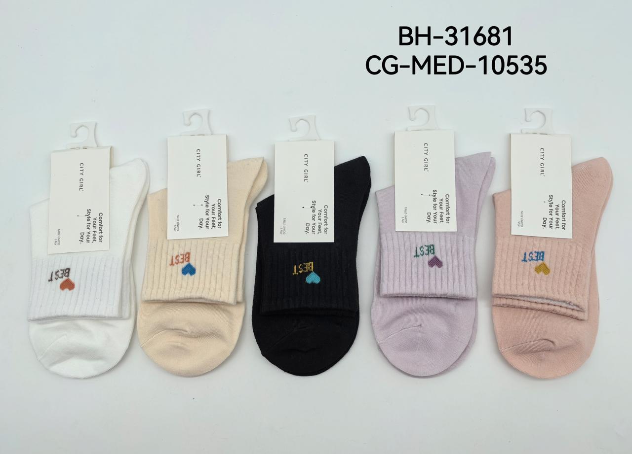 MEDIAS BEST, VARIOS COLORES X10PCS CITY GIRL BH-31681*500