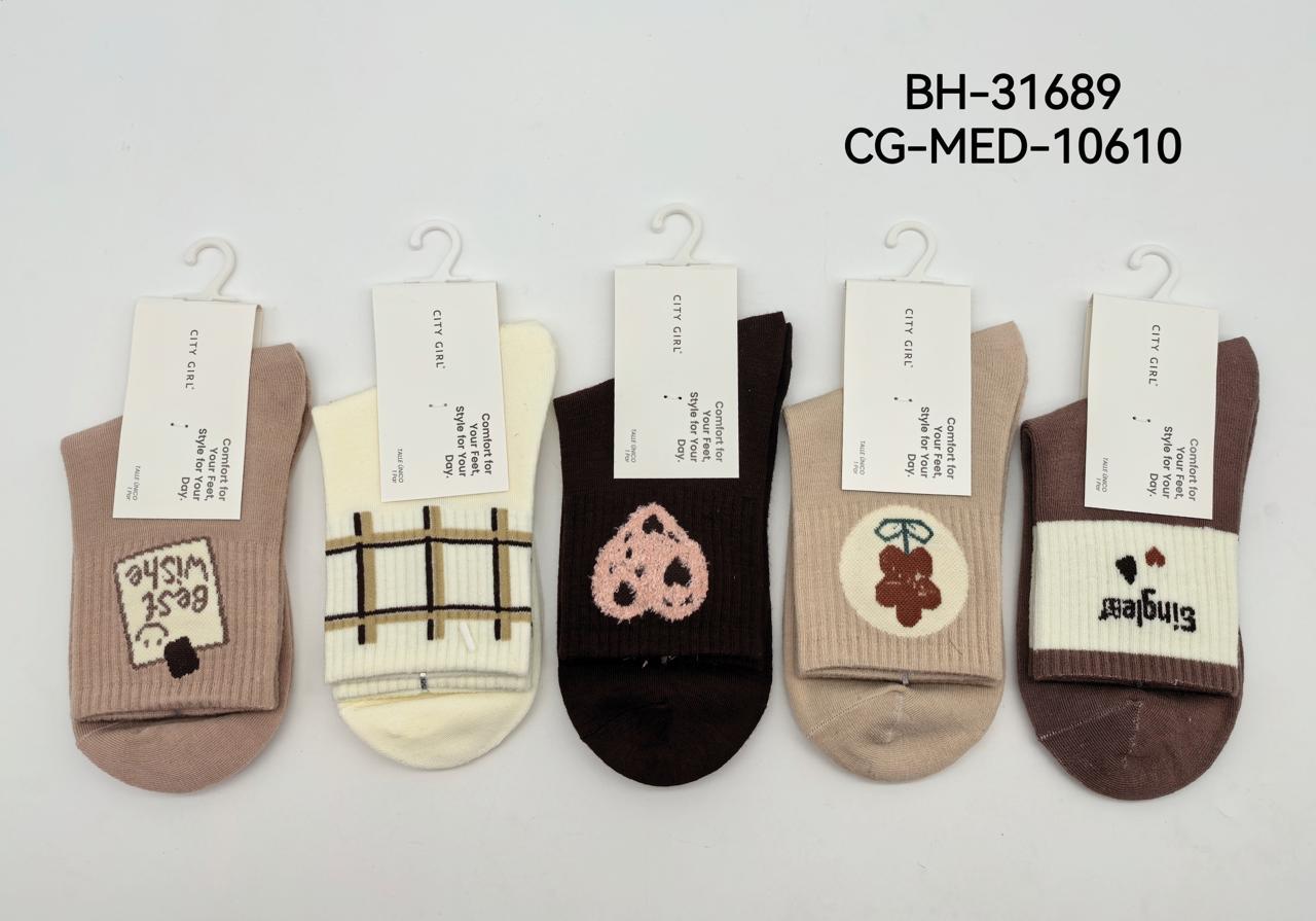 MEDIAS, VARIOS COLORES X10PCS CITY GIRL BH-31689*500