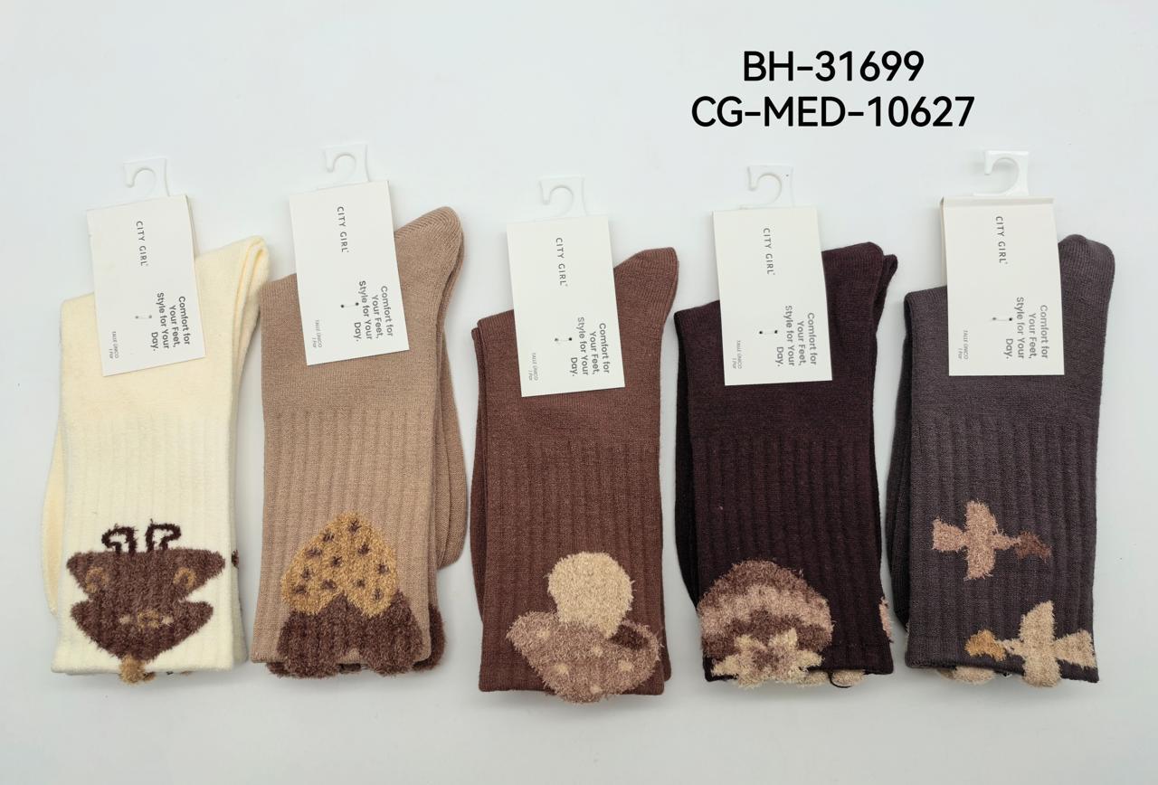 MEDIAS, VARIOS COLORES Y DISEÑOS X10 PCS CITY GIRL BH-31699*500