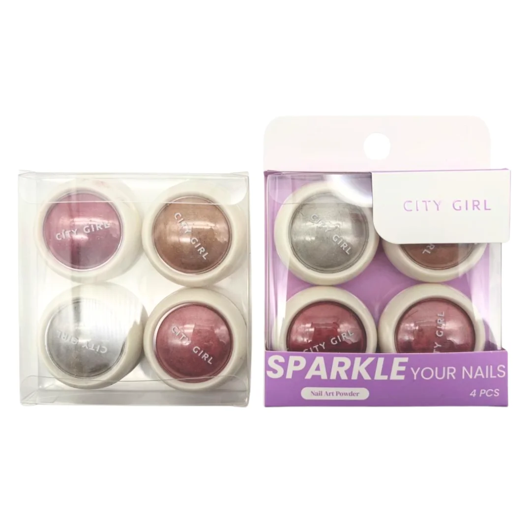 POLVOS ESPEJO X4 UNIDADES CITY GIRL GO-24029*576