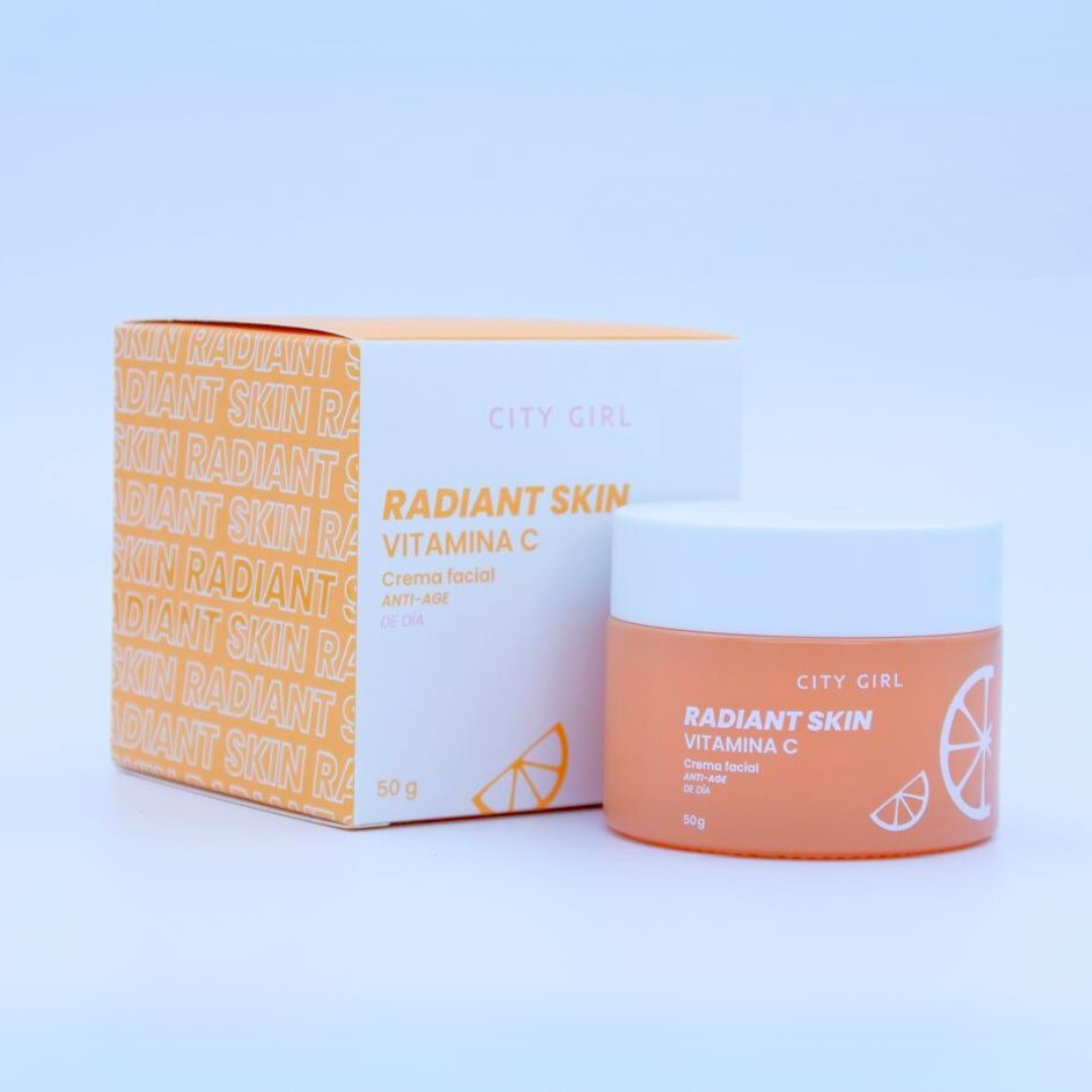 CREMA FACIAL ANTI-AGE CON VITAMINA C DE DÍA 50G CITY GIRL CG-CRM-502088-1*96