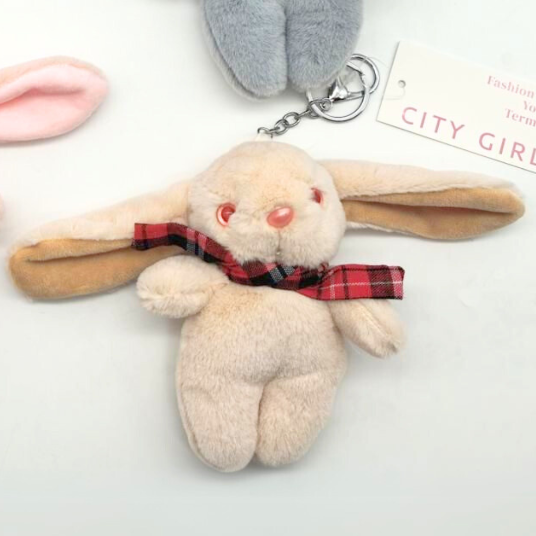 LLAVERO CONEJO CON LAZO, 4 COLORES CITY GIRL D2-4973-5*360