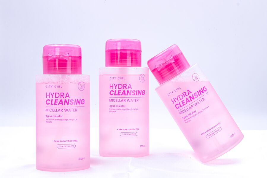 AGUA MICELAR CON FLOR DE CEREZO 300ML (PARA TODO TIPO DE PIEL) CITY GIRL CG-DES-502071-1*48