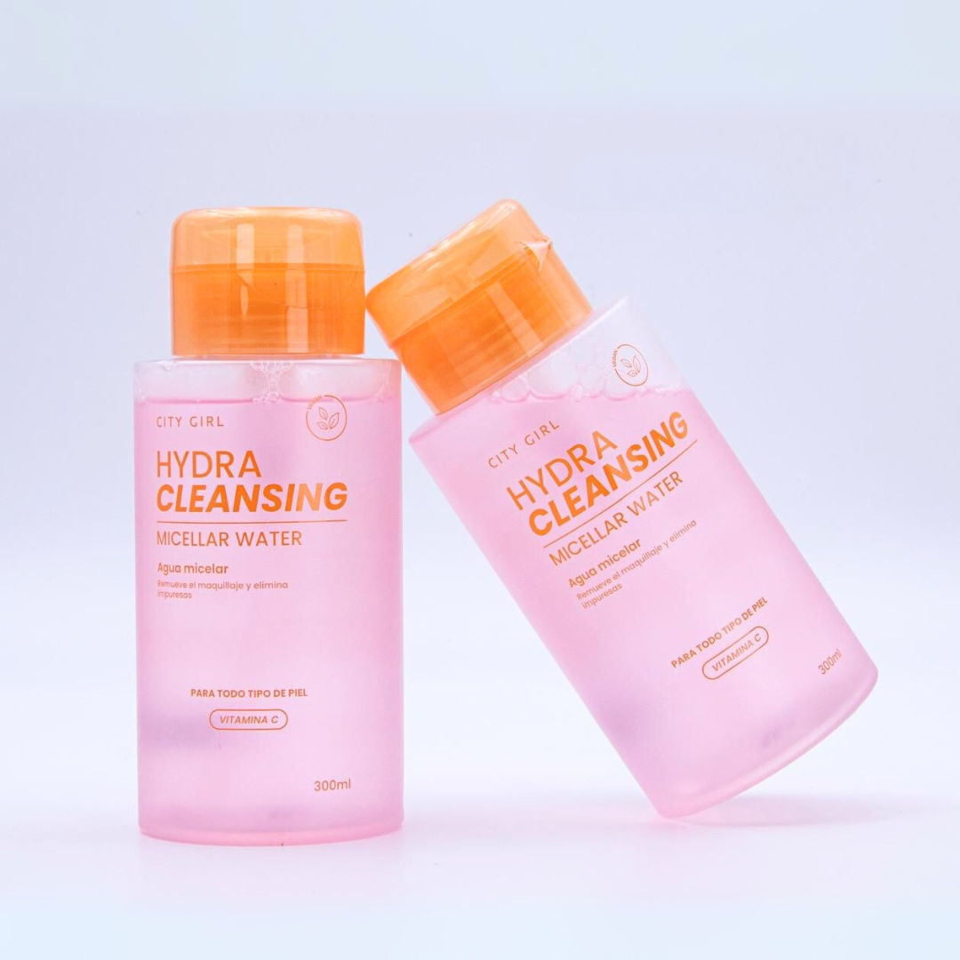 AGUA MICELAR VITAMINA C 300ML (PARA TODO TIPO DE PIEL) CITY GIRL CG-DES-502071-4*48
