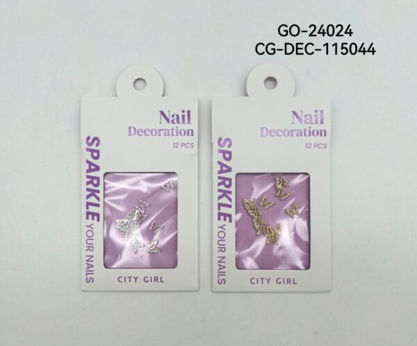 DECORACIÓN MARIPOSAS PARA UÑAS CITY GIRL GO-24024