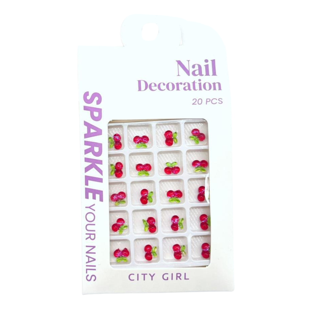 DECORACIÓN PARA UÑAS CEREZAS CITY GIRL GO-25049