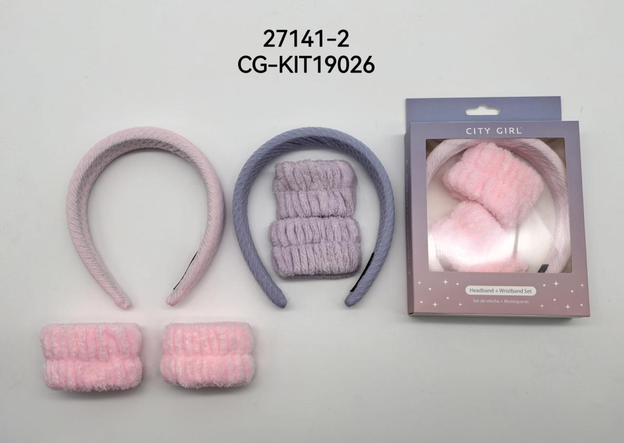 KIT DE VINCHA CON MUÑEQUERAS  27141-2