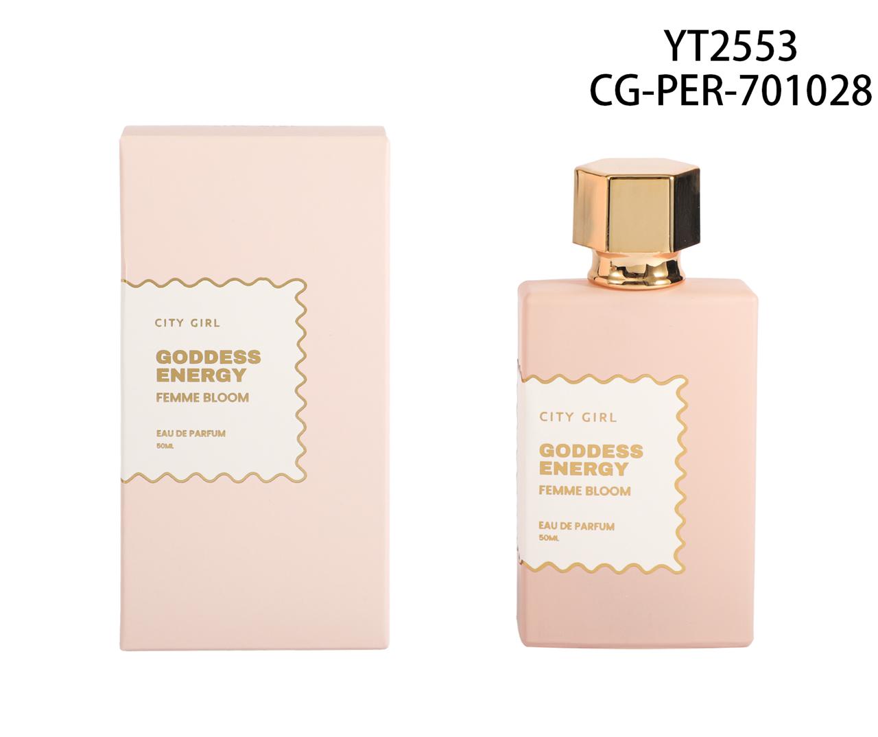 PERFUME "GODDESS ENERGY-FEMME BLOOM" 50ML CITY GIRL YT2553*72