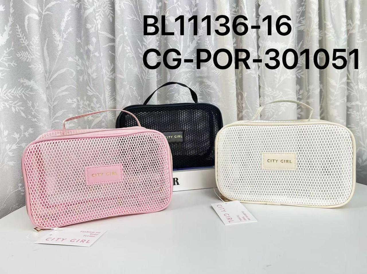 PORTA COSMÉTICOS DE RED, 3 COLORES CITY GIRL BL11136-16*200