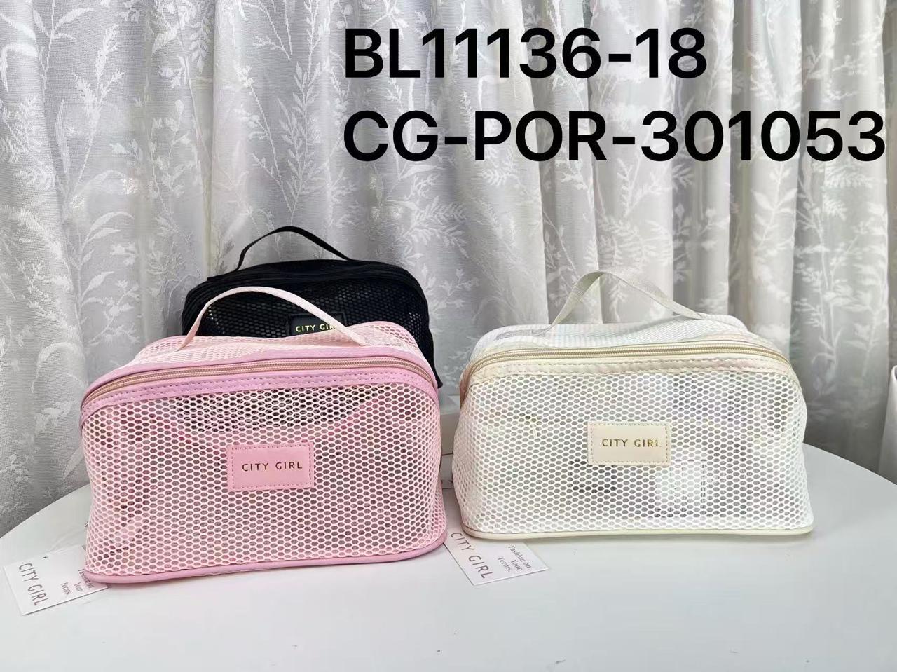 PORTA COSMÉTICOS DE RED, 3 COLORES CITY GIRL BL11136-18*200