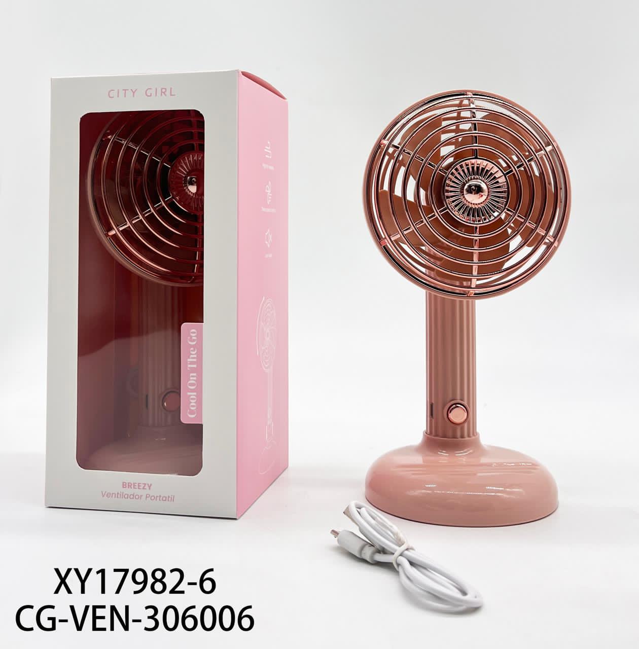 VENTILADOR PORTATIL CITY GIRL XY17982-6*72