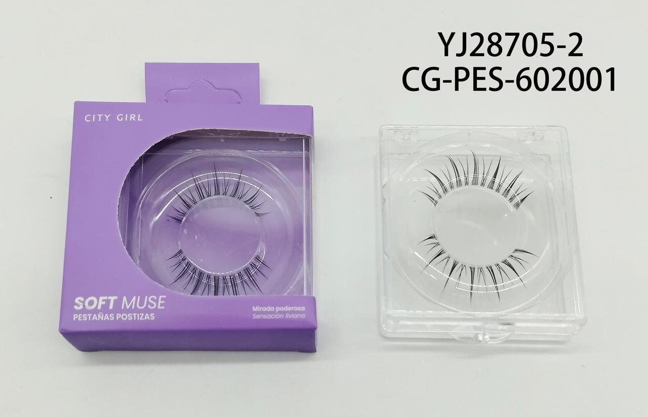 PESTAÑAS POSTIZAS "SOFT MUSE" CITY GIRL YJ28705-2*600