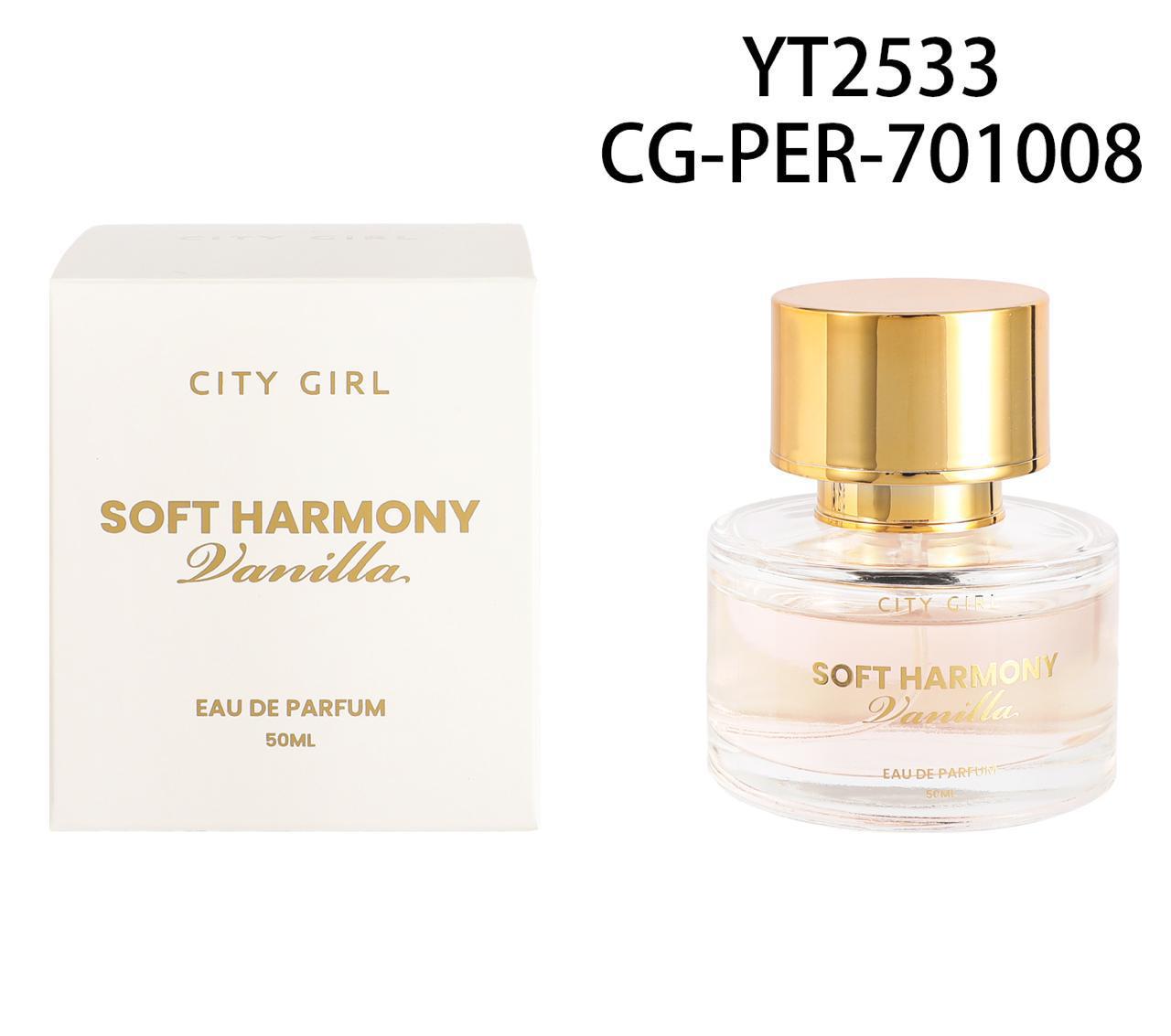 PERFUME "SOFT HARMONY – VAINILLA" 50ML CITY GIRL YT2533*72