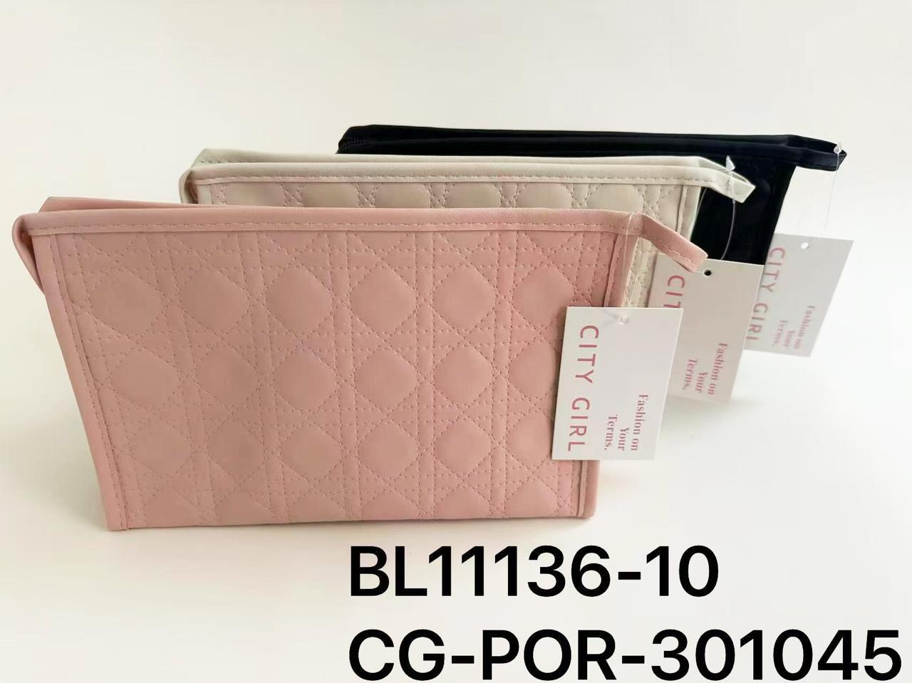 PORTA COSMÉTICOS, 3 COLORES CITY GIRL BL11136-10*200