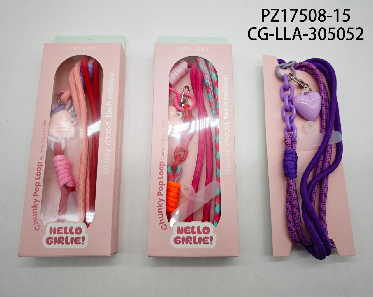 LLAVERO PARA CELULAR CITY GIRL PZ17508-15*360