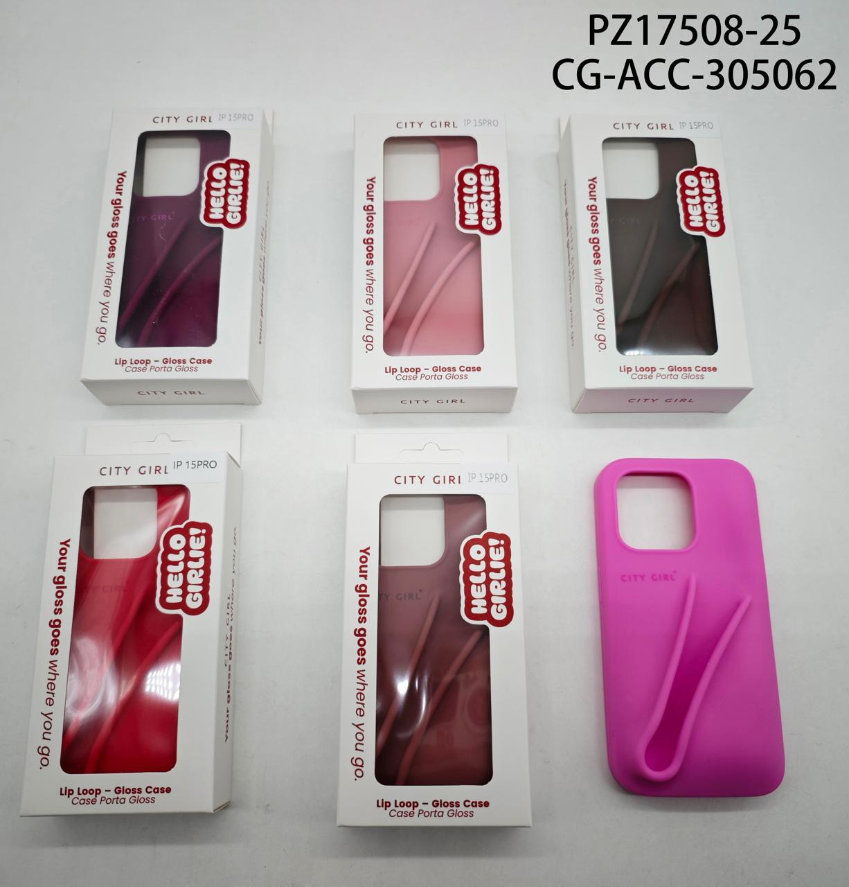 FUNDA PARA EL CELULAR IPHONE 15 PRO CITY GIRL PZ17508-25*204