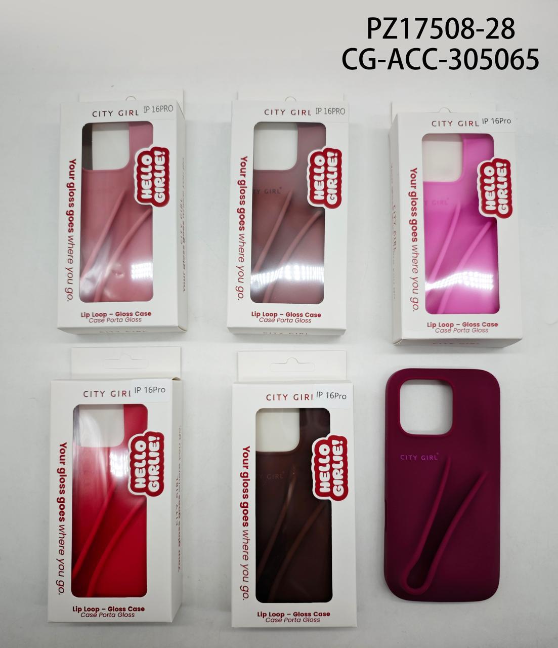 FUNDA PARA EL CELULAR IPHONE 16 PRO CITY GIRL PZ17508-28*204