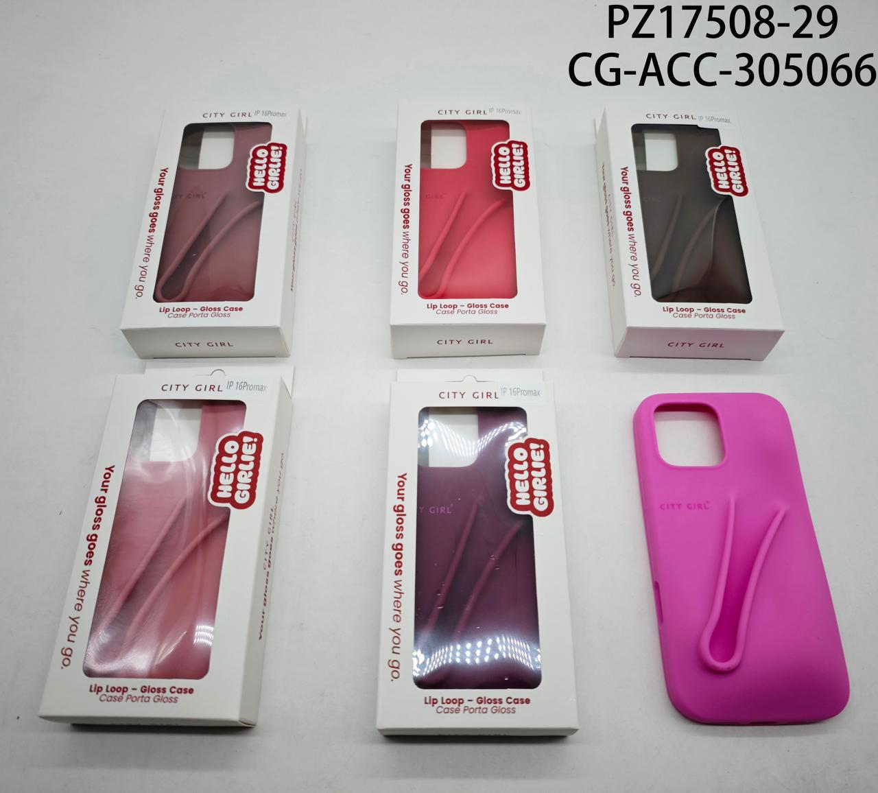 FUNDA PARA EL CELULAR IPHONE 16 PRO MAX CITY GIRL PZ17508-29*204