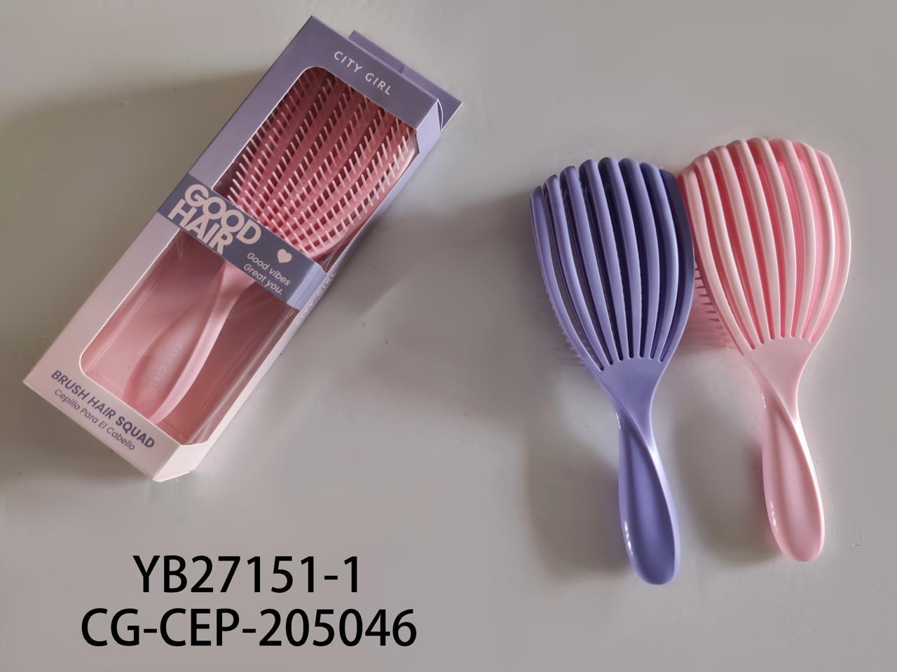 CEPILLO PARA EL PELO 2 COLORES CITY GIRL YB27151-1*144