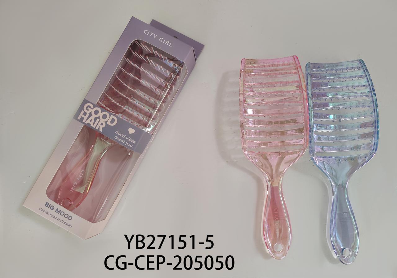 CEPILLO PARA EL PELO, 2 COLORES CITY GIRL YB27151-5*144