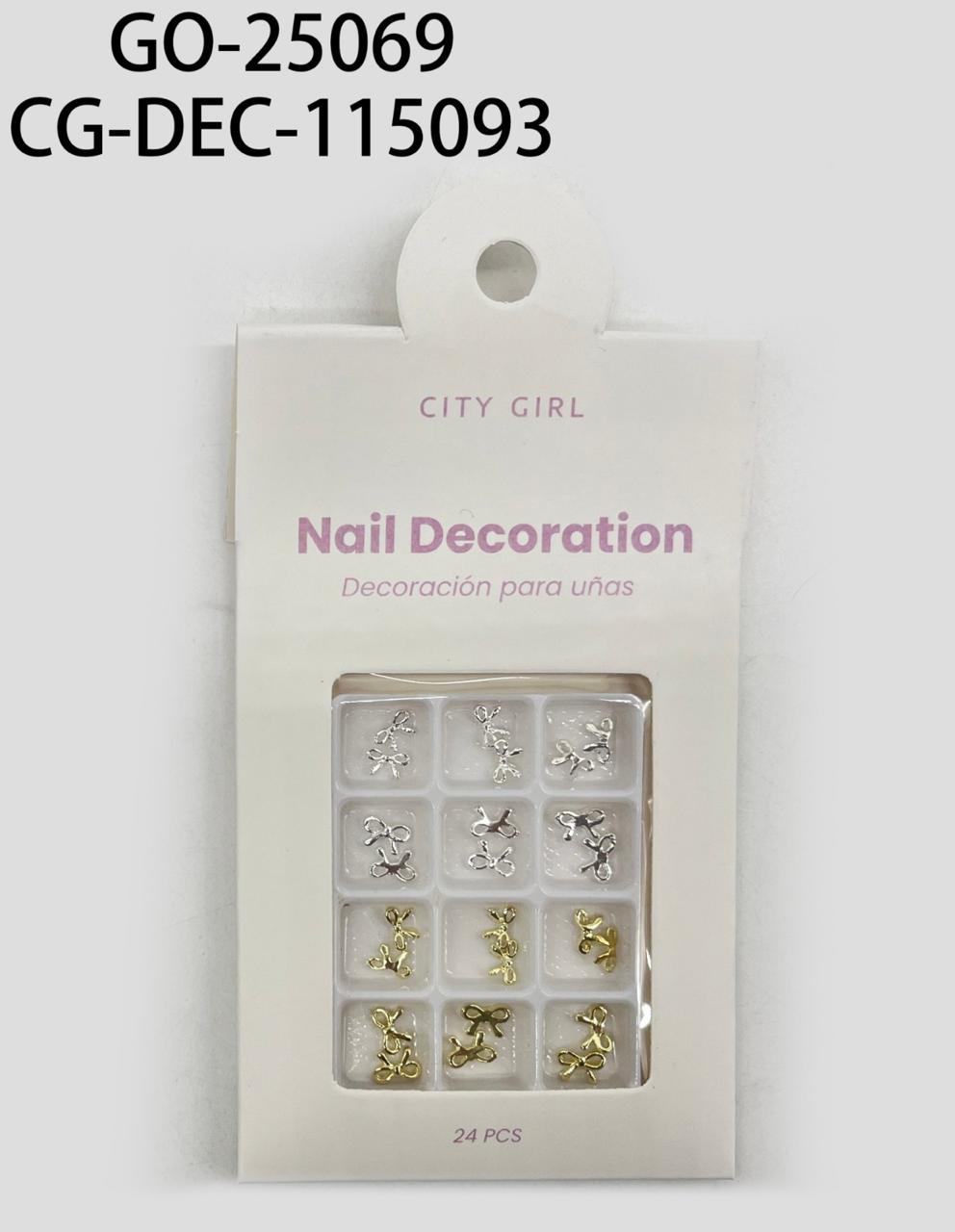 DECORACIÓN PARA UÑAS "MOÑOS" CITY GIRL GO-25069*600