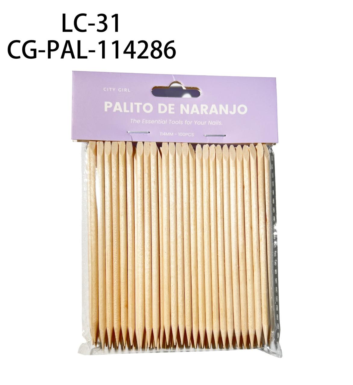 PALITOS DE NARANJO X100 PCS CITY GIRL LC-31*480