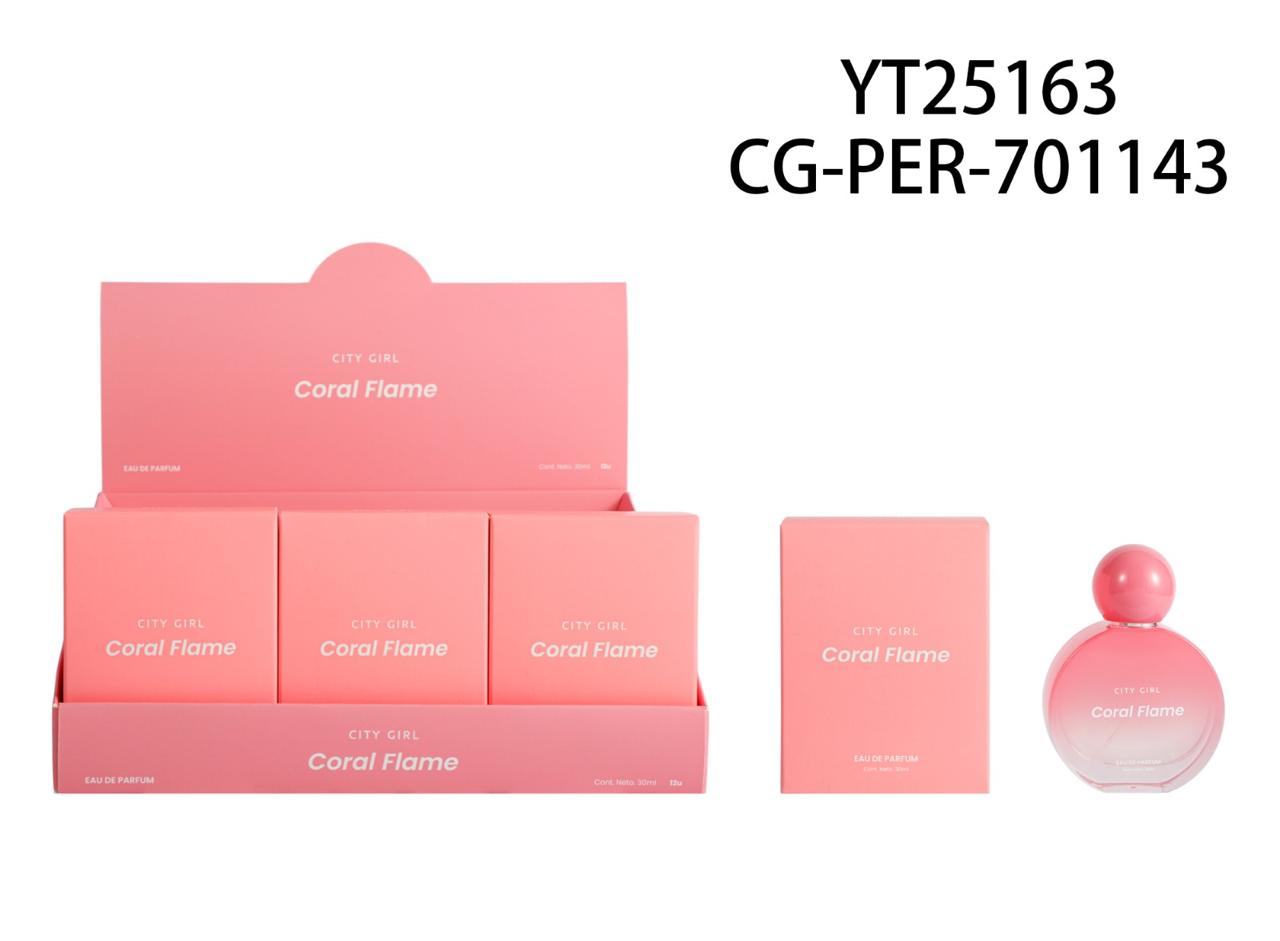 PERFUME "CORAL FLAME" 30ML CITY GIRL YT25163*96