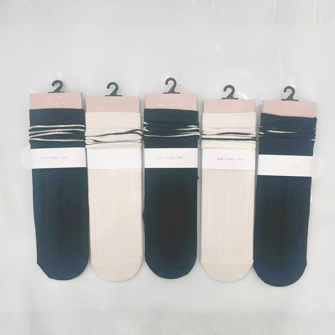 MEDIAS CON RAYAS EN EL PUÑO, PAQUETE X10 PARES CITY GIRL G-2532011*500