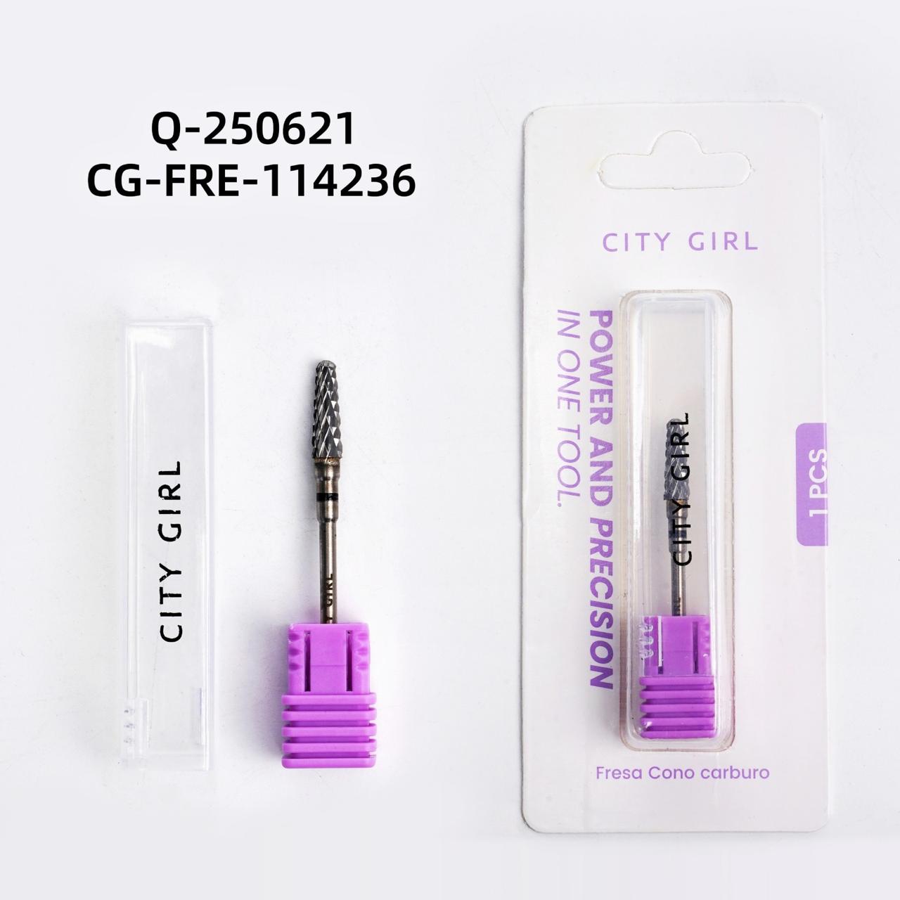 FRESA CONO DE CARBURO CINTA NEGRA CITY GIRL Q-250621*1200