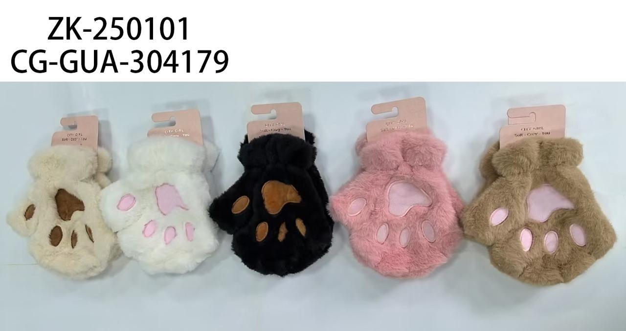 GUANTES MEDIO DEDO "GARRITA" PARA ADULTO, PAQUETE X12 CITY GIRL ZK-250101*360