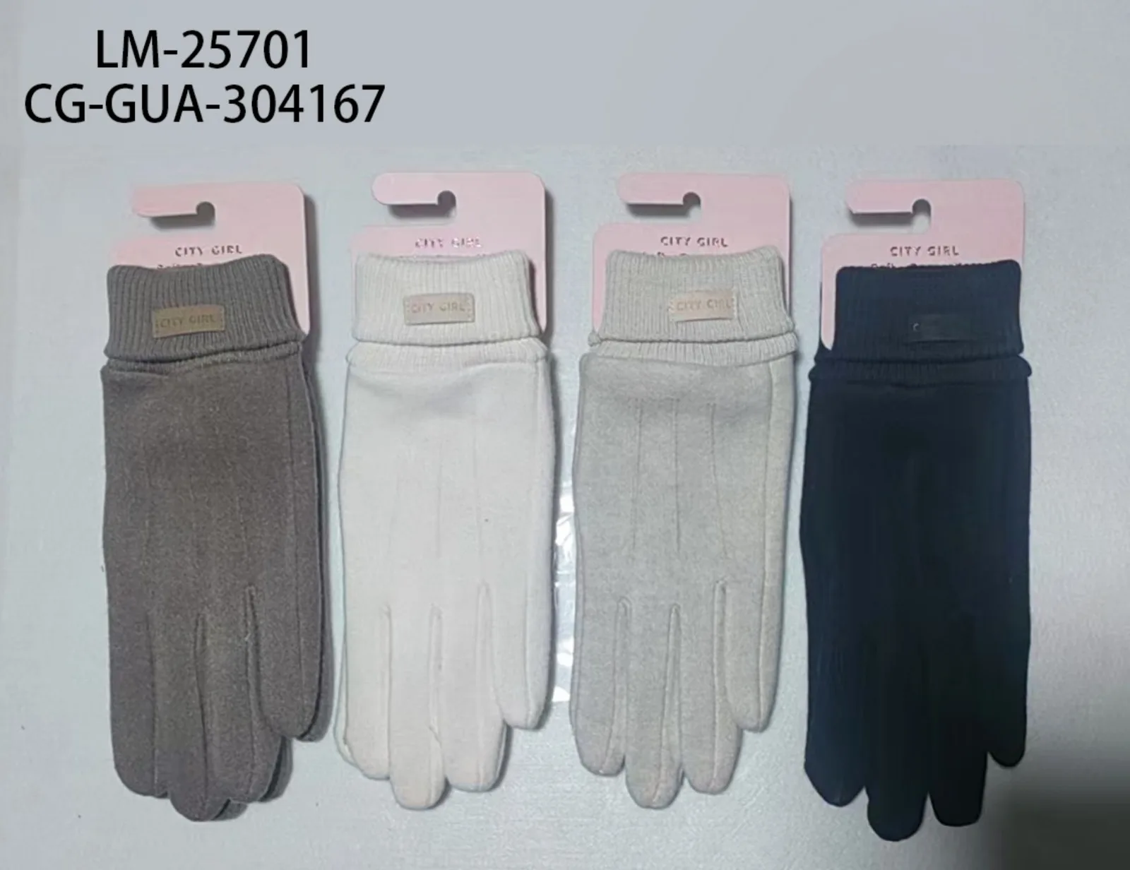 GUANTES, 4 COLORES CITY GIRL LM-25701*240