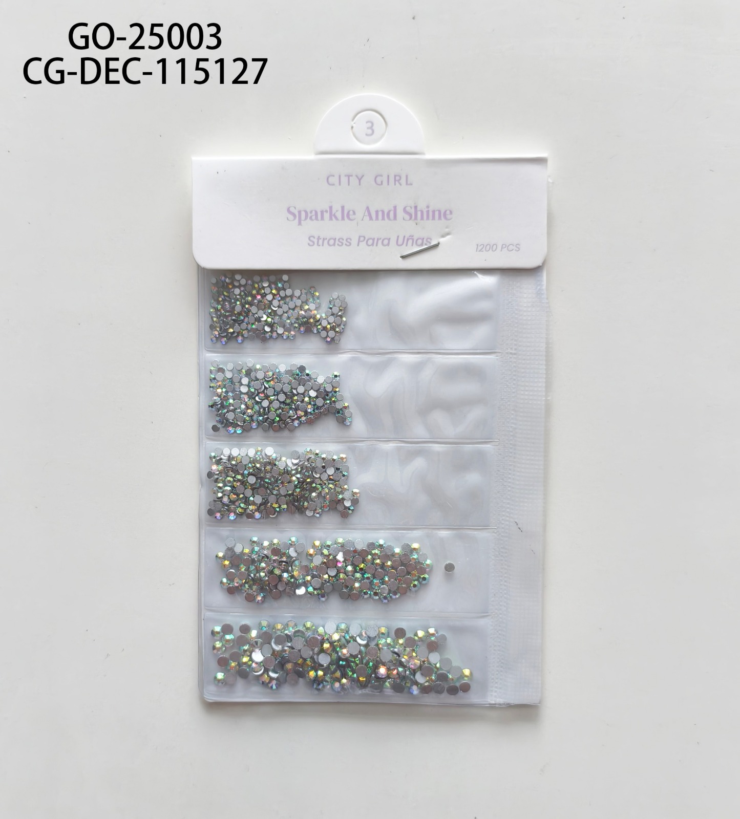 STRASS PARA UÑAS "TORNASOL" CITY GIRL GO-25003*1200