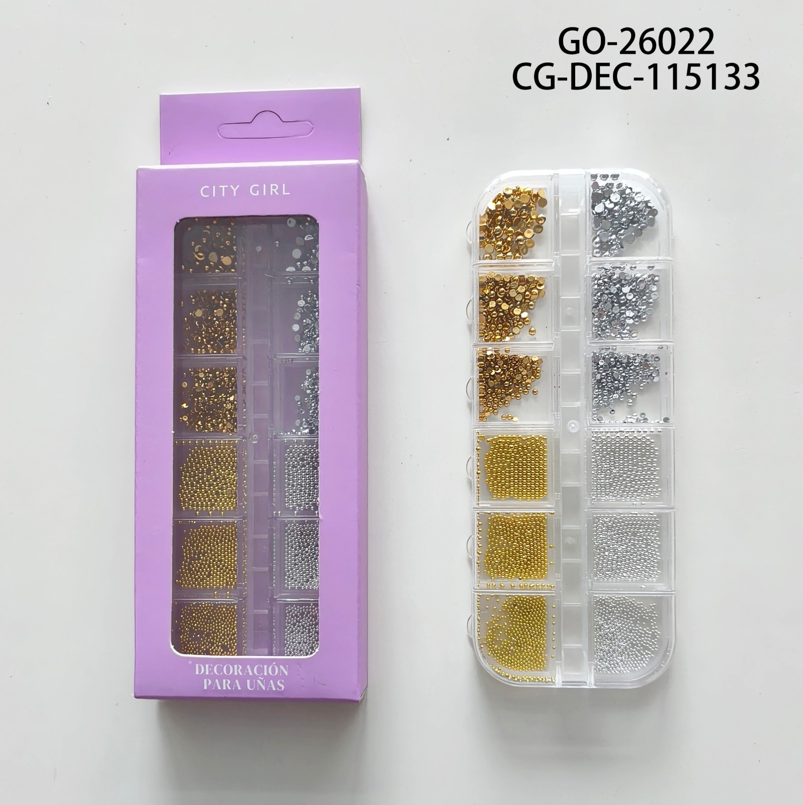 STRASS + CAVIAR PARA UÑAS CITY GIRL GO-26022*480