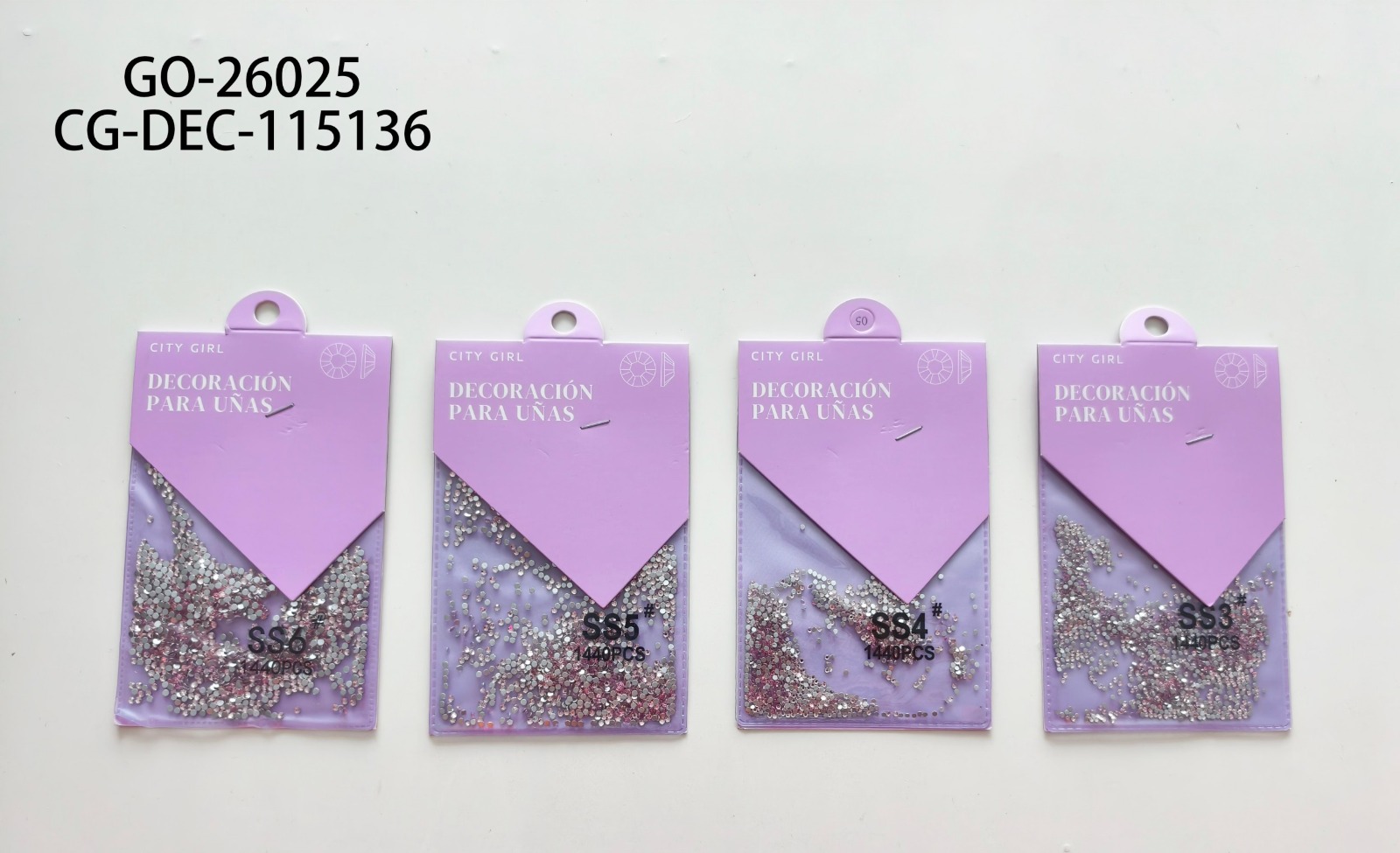 STRASS PARA UÑAS "ROSA" CITY GIRL GO-26025*1200